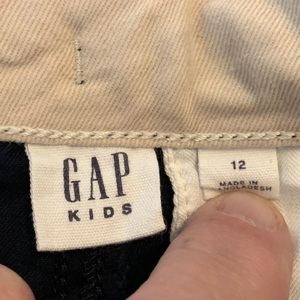 Gap Chino Shorts Boys 12 Blue Adjustable Waist Comfort‎ Stretch Twill Casual